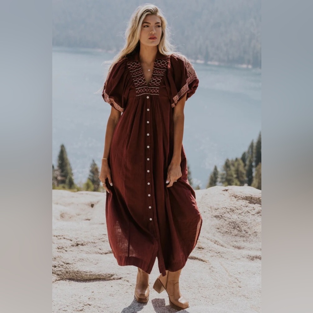 Free People Samantha Shirtdress Size Small